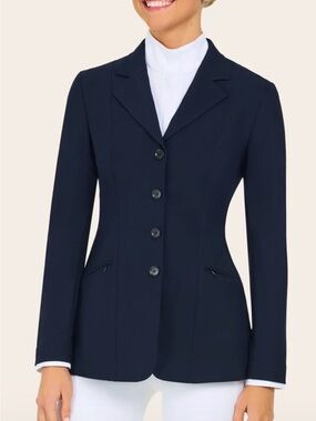 R.J. Classics xtreme orange label victory navy show riding coat women 16 r